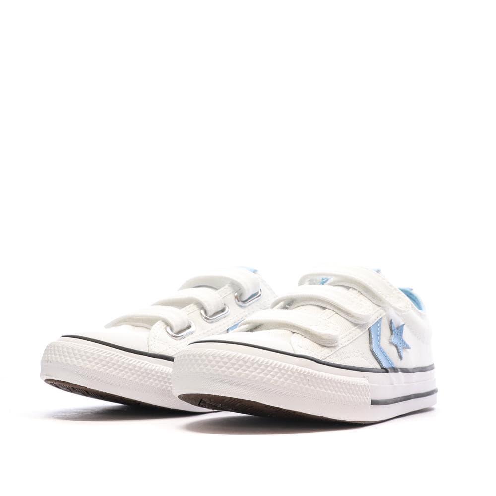Baskets Blanches/Bleu Garçon Converse Star Player 76 Easy 6