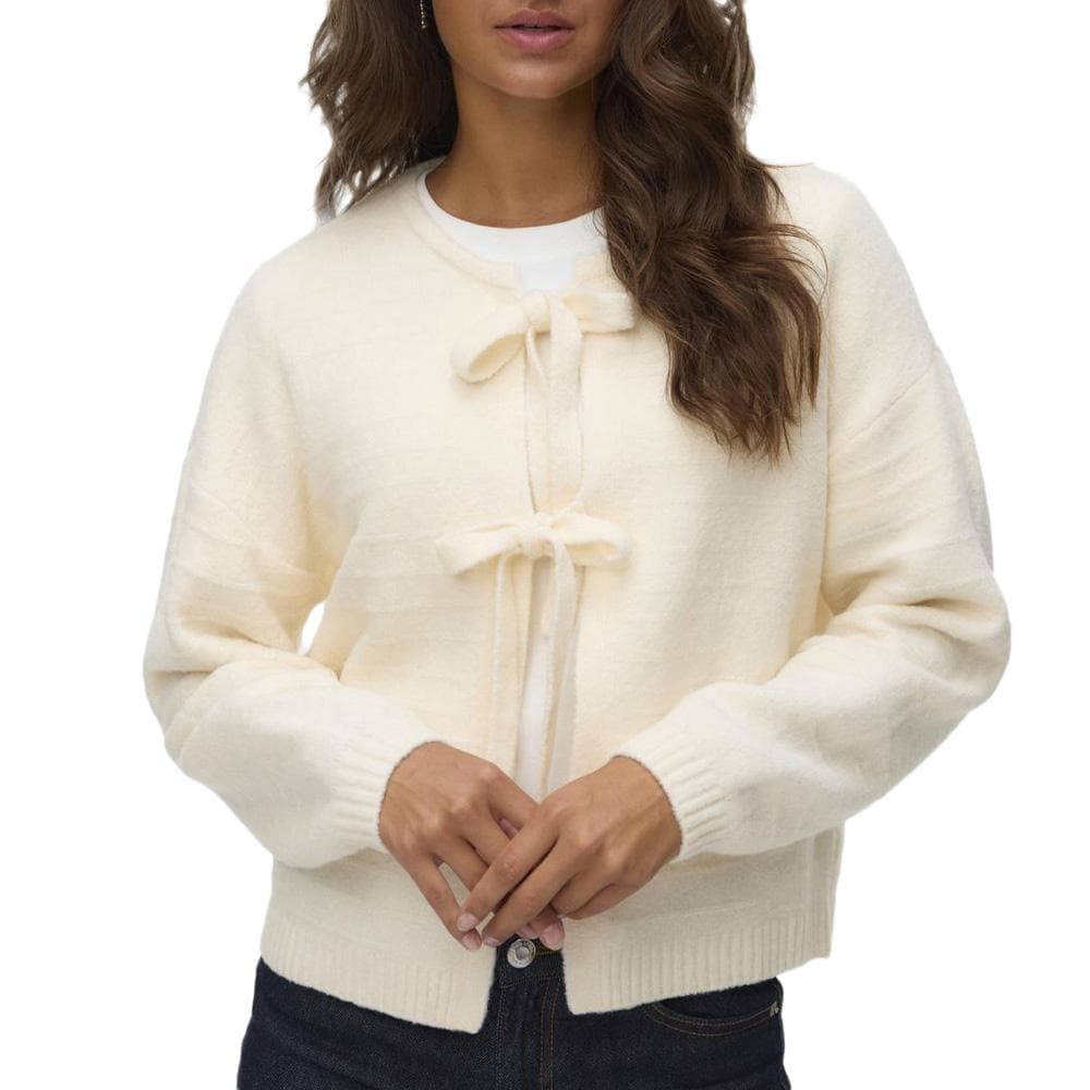 Gilet Ecru Femme Vero Moda Boom Structure 1
