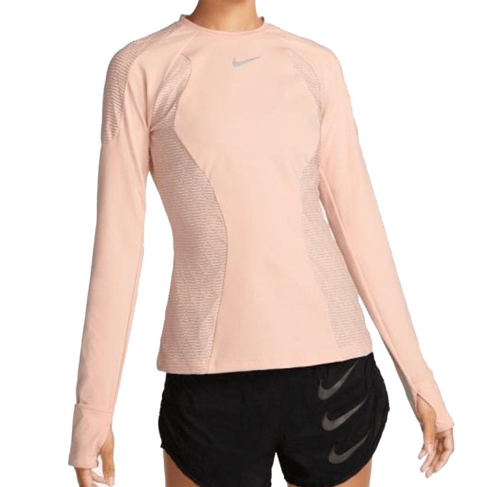 T-shirt Manches Longues Rose Femme Nike Dfadv 1