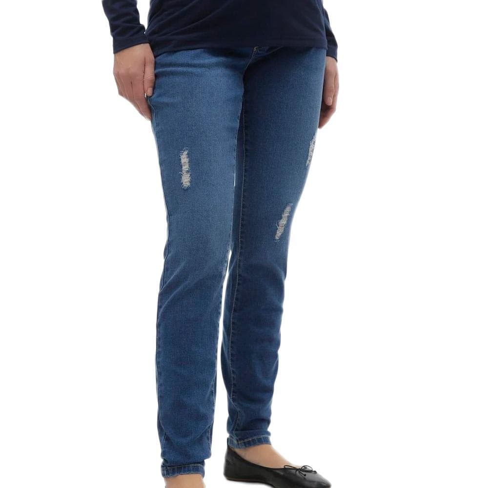 Jean Bleu Femme Vero Moda Maternity Bumpband 1