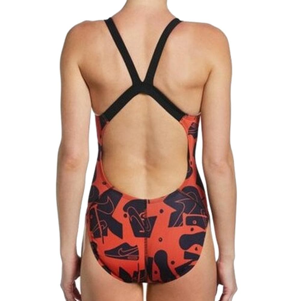 Maillot de bain Noire/Rouge Femme Nike Fast Back 2