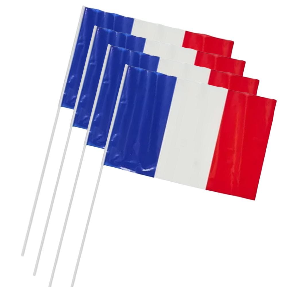 Lot de 4 fanions France 20x30 cm Mister Gadget – Décoration festive 1