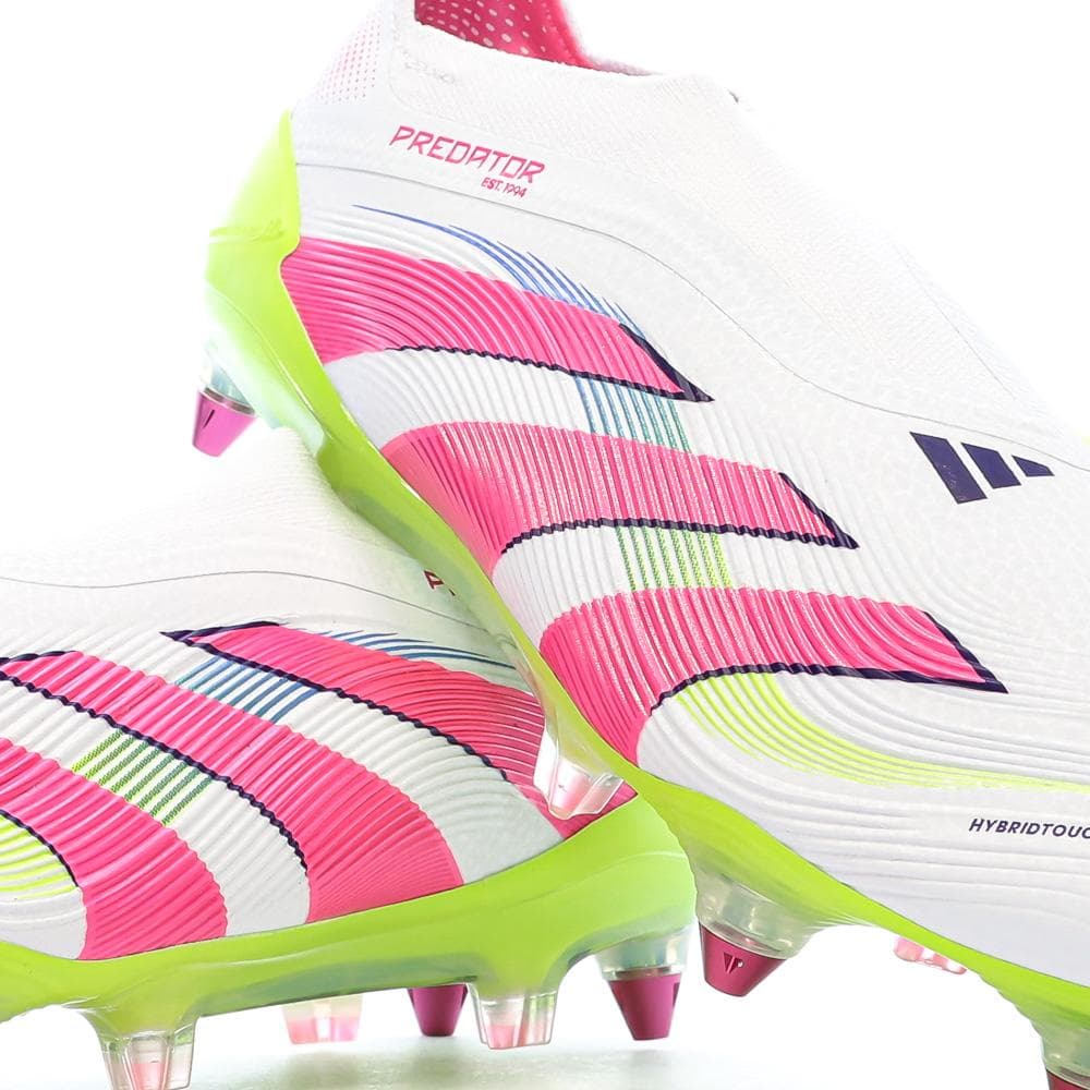 Chaussures de Foot Blanc/Rose Adidas Predator Elite Ll SG 7