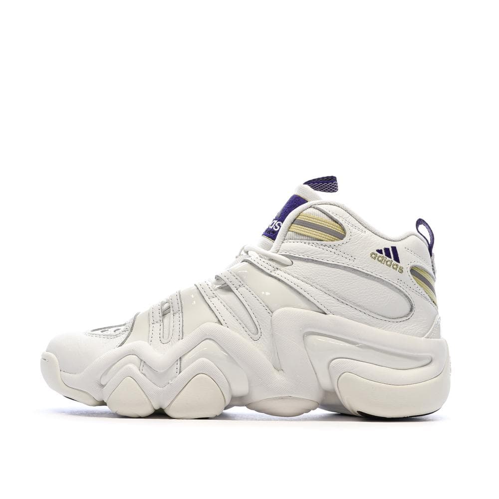 Chaussures de basketball Blanches/Violettes Homme Adidas Crazy 8 1