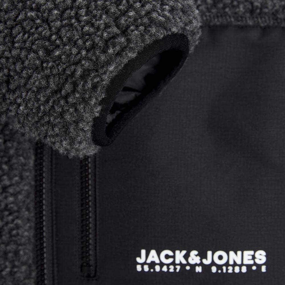 Veste Sherpa Grise Homme Jack & Jones Esterbro Teddy 2