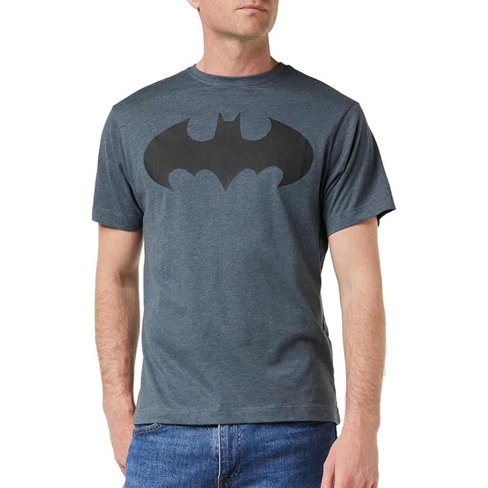 T-Shirt Gris Homme Dc Comics Mono Batman 1