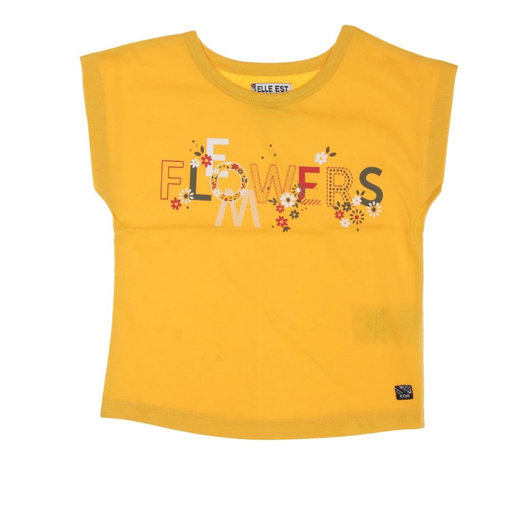 T-shirt Jaune Fille EOM Luzine 1