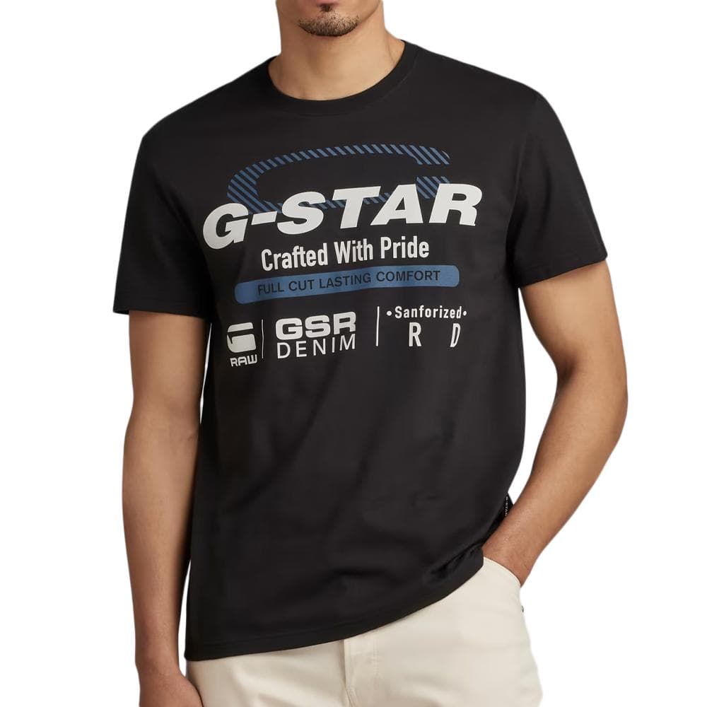 T-shirt Noir Homme G-Star Raw Old Skool 1
