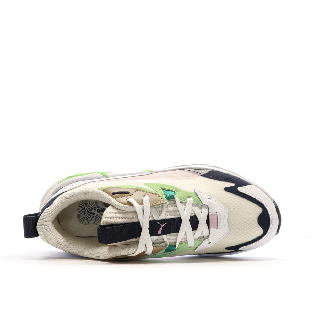 Baskets Blanches/Vertes Femme Puma Spina 4