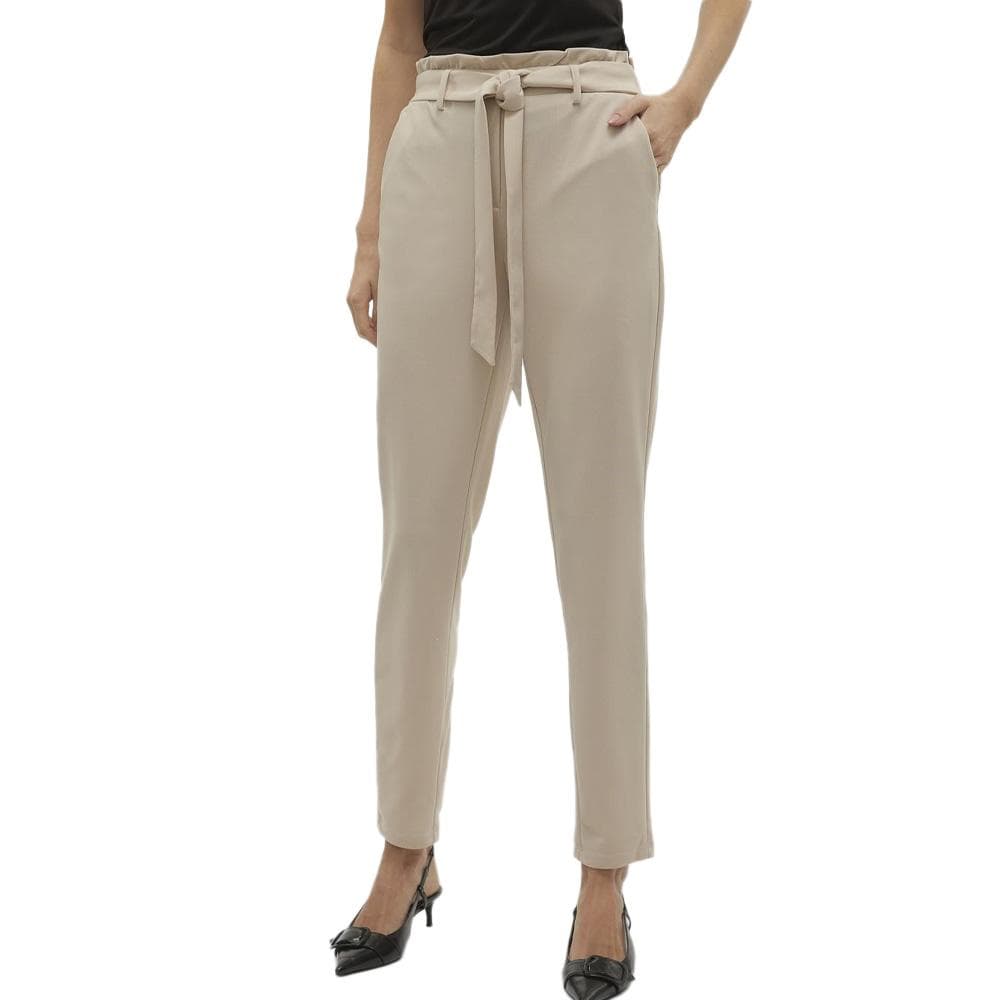 Pantalon fluide Beige Femme Vero Moda Liva 1