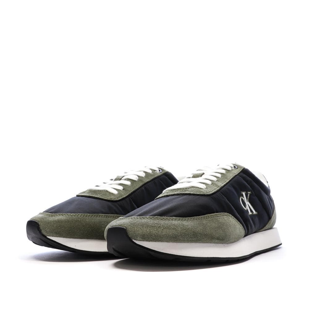 Baskets Noir/Kaki Homme Calvin Klein Jeans Retros 6