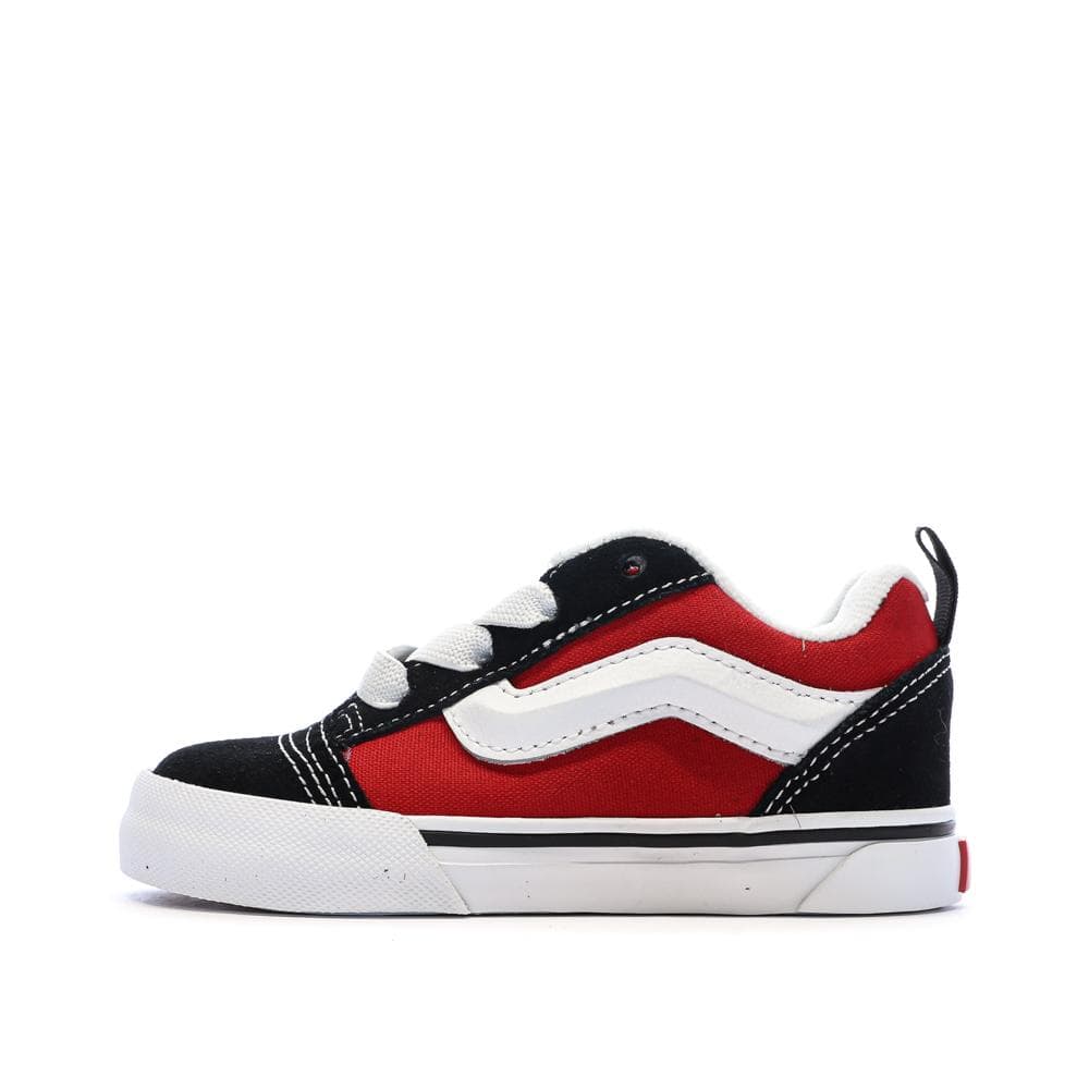 Baskets Noir/Rouge Enfant Vans Knu Skool Elastic 1