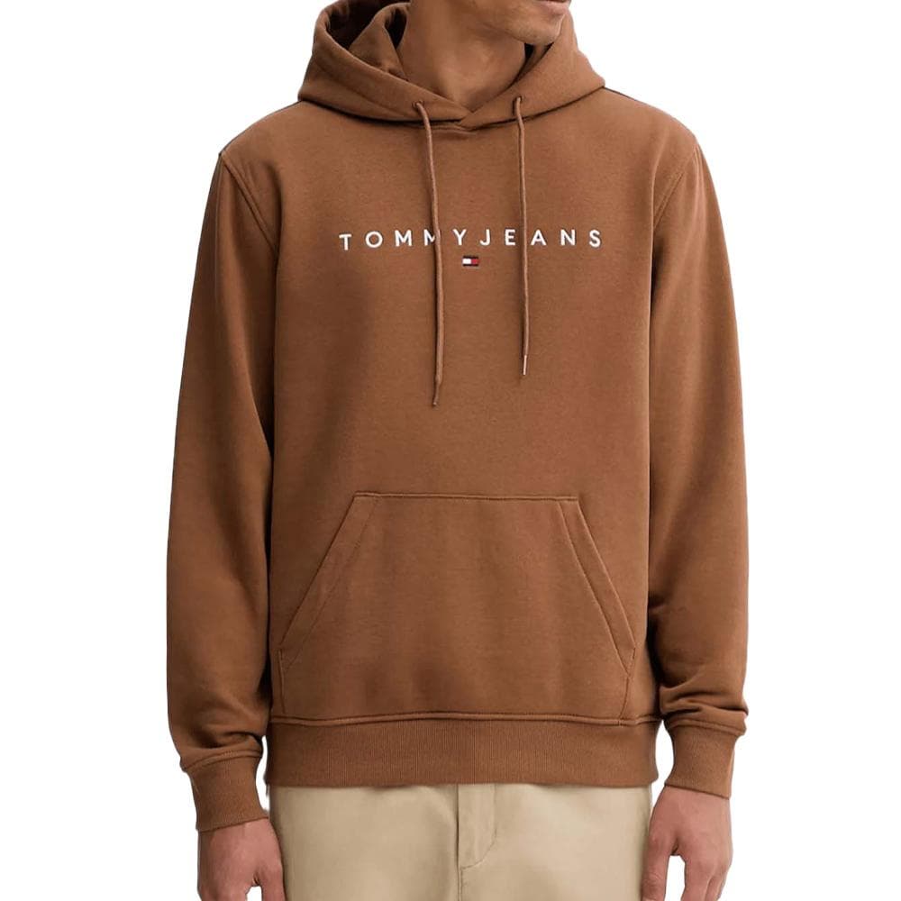 Sweats à Capuche Marron Homme Tommy Hilfiger Linear 1
