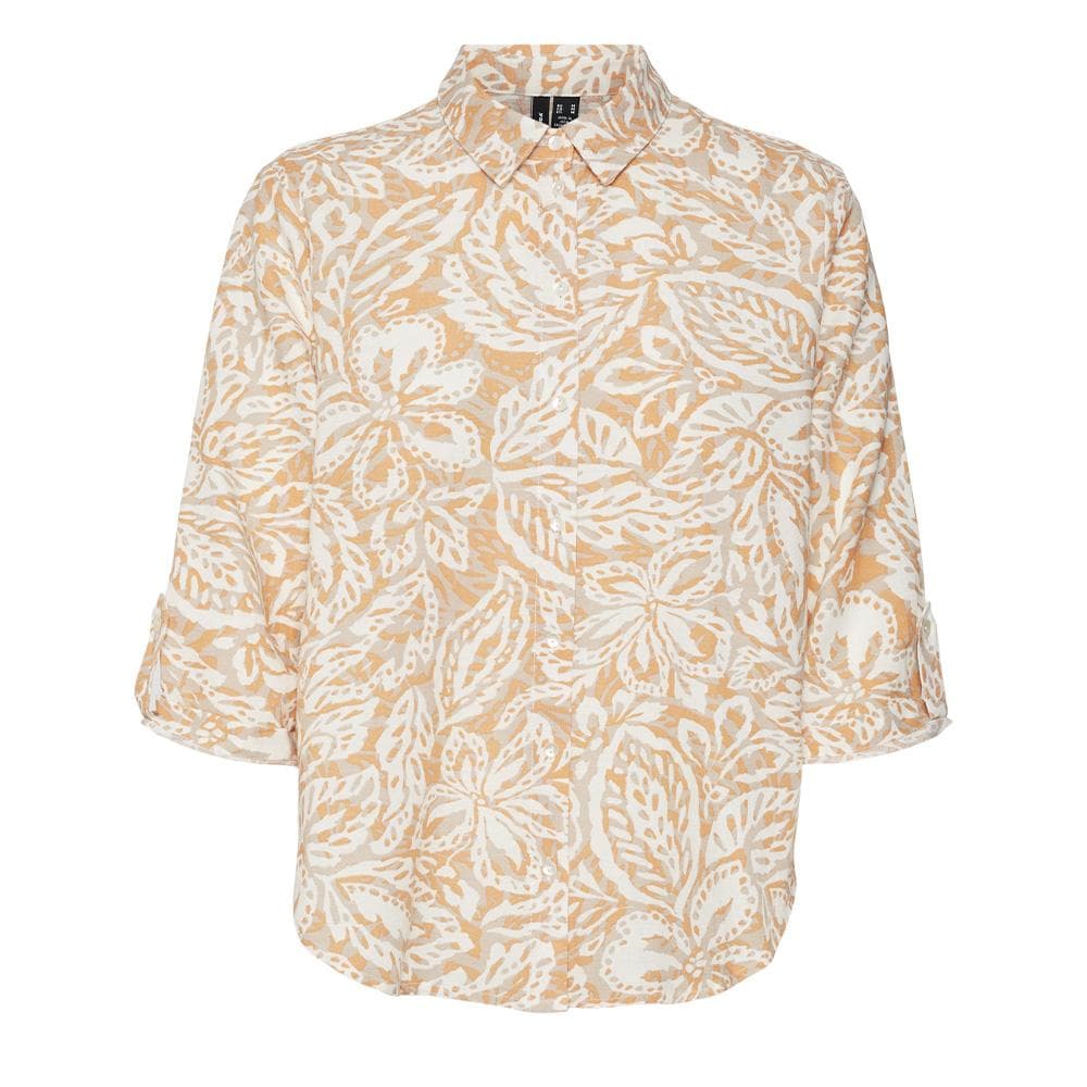 Chemise Orange/Blanche Femme Vero Moda Nethe 1