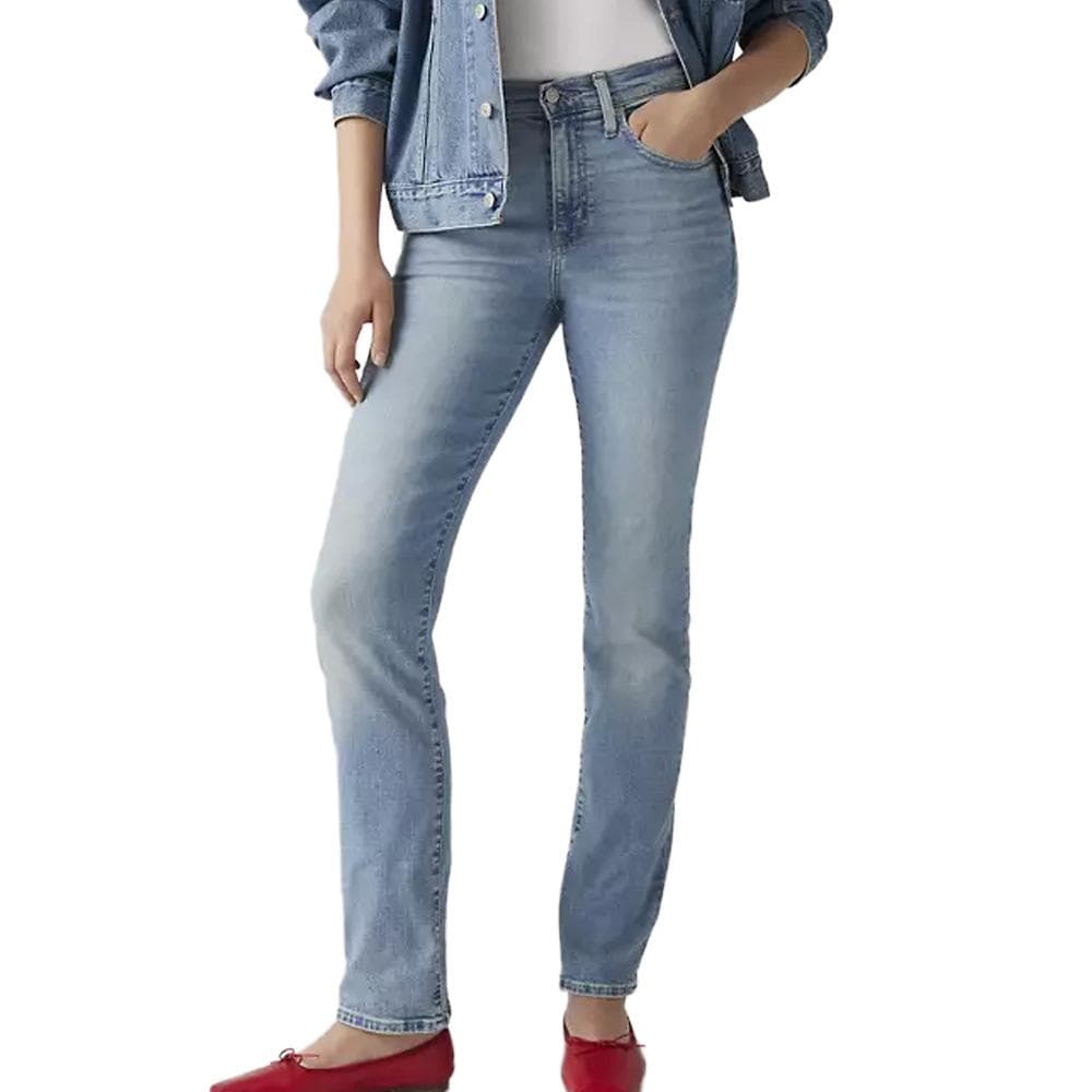 Jean 724 Bleu Classique Femme Levi's High Rise Straight 26 1