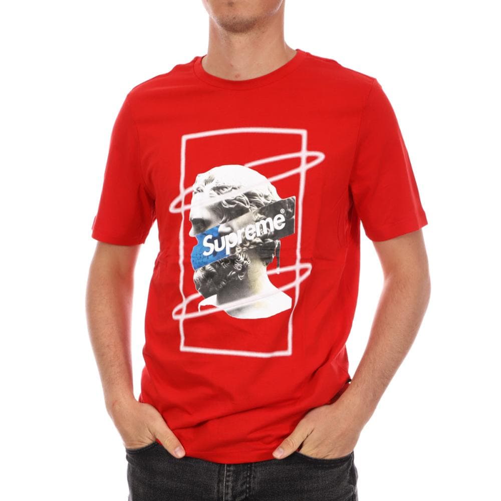 T-shirt Rouge Homme Supreme Grip Greece 1