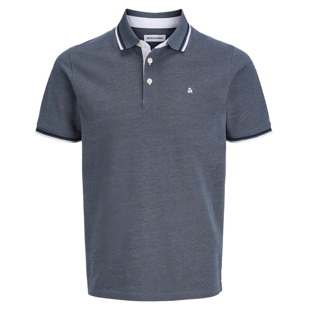 Polo Bleu chiné Homme Jack & Jones Paulos 3