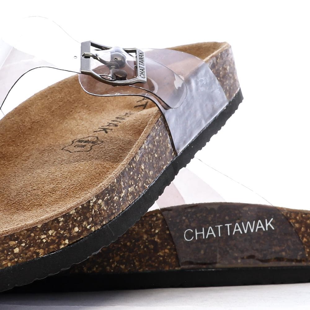 Sandales Transparente/Noir Femme Chattawak Summer 7