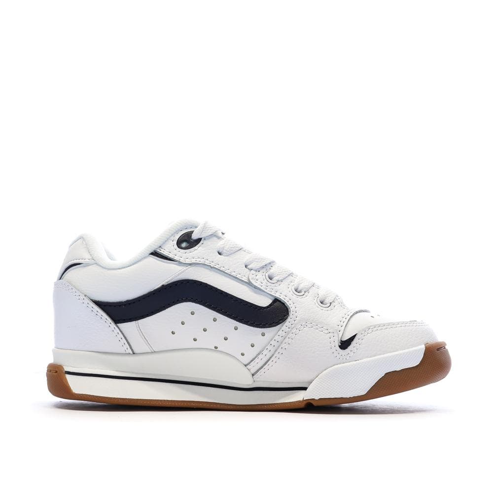 Baskets Blanc/Noir Homme Vans Old Skool Canvas Block B 2