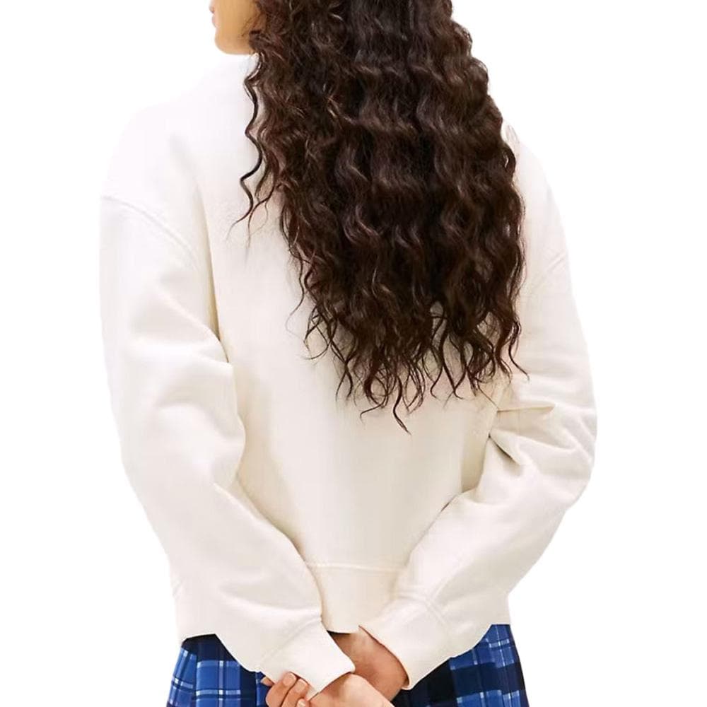 Sweat Blanc Femme Tommy Hilfiger Badge Crew 2