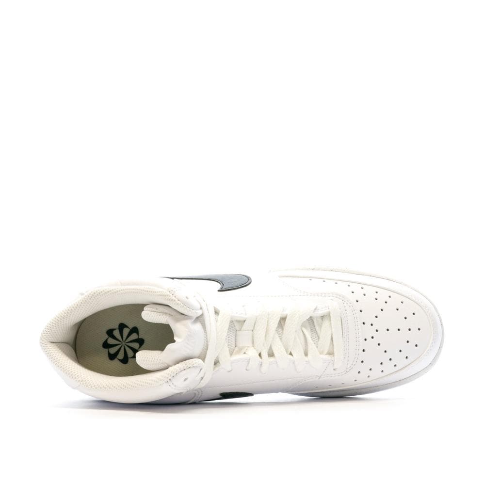 Baskets Blanche/Noir Homme Nike Court Vision Mid 4