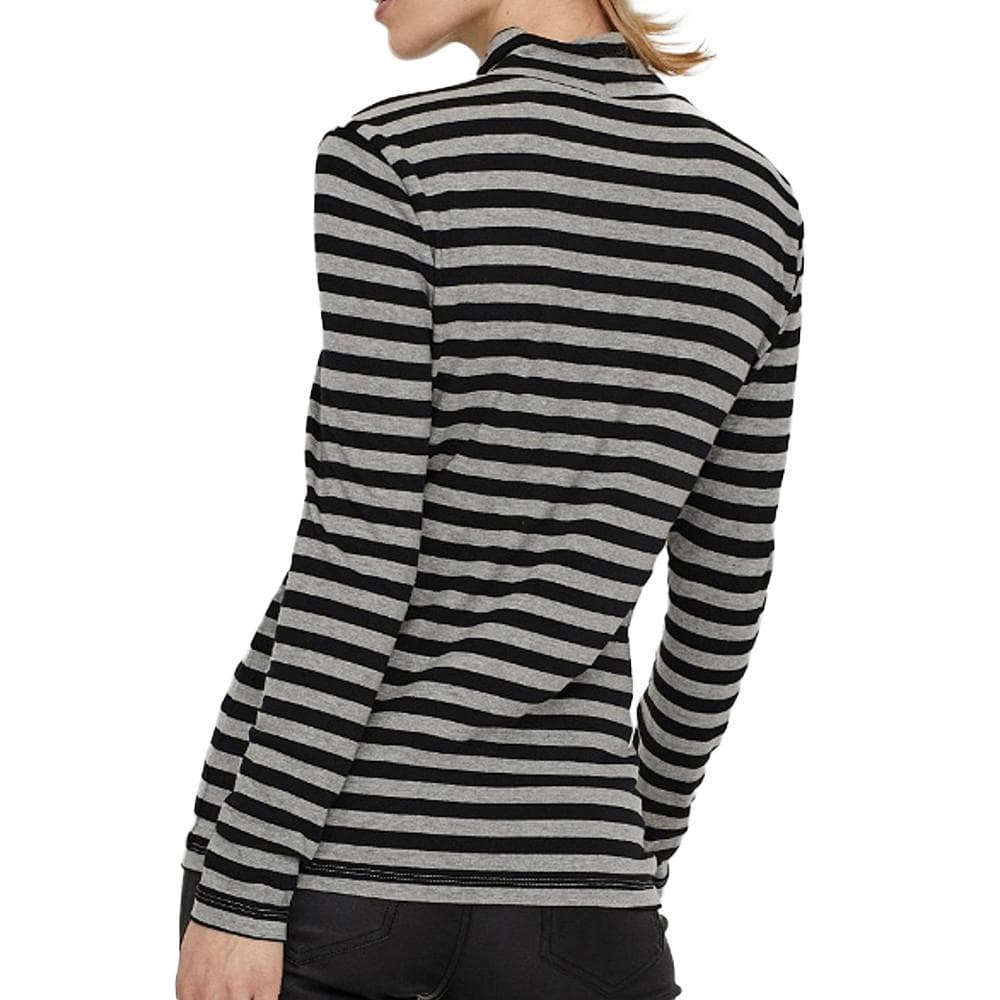 Top à rayures Gris/Noir Femme Vero Moda Carla 2