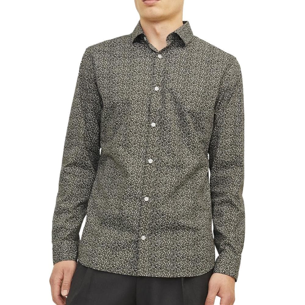 Chemise Blanche/Kaki Homme Jack & Jones Blablackpool - 1