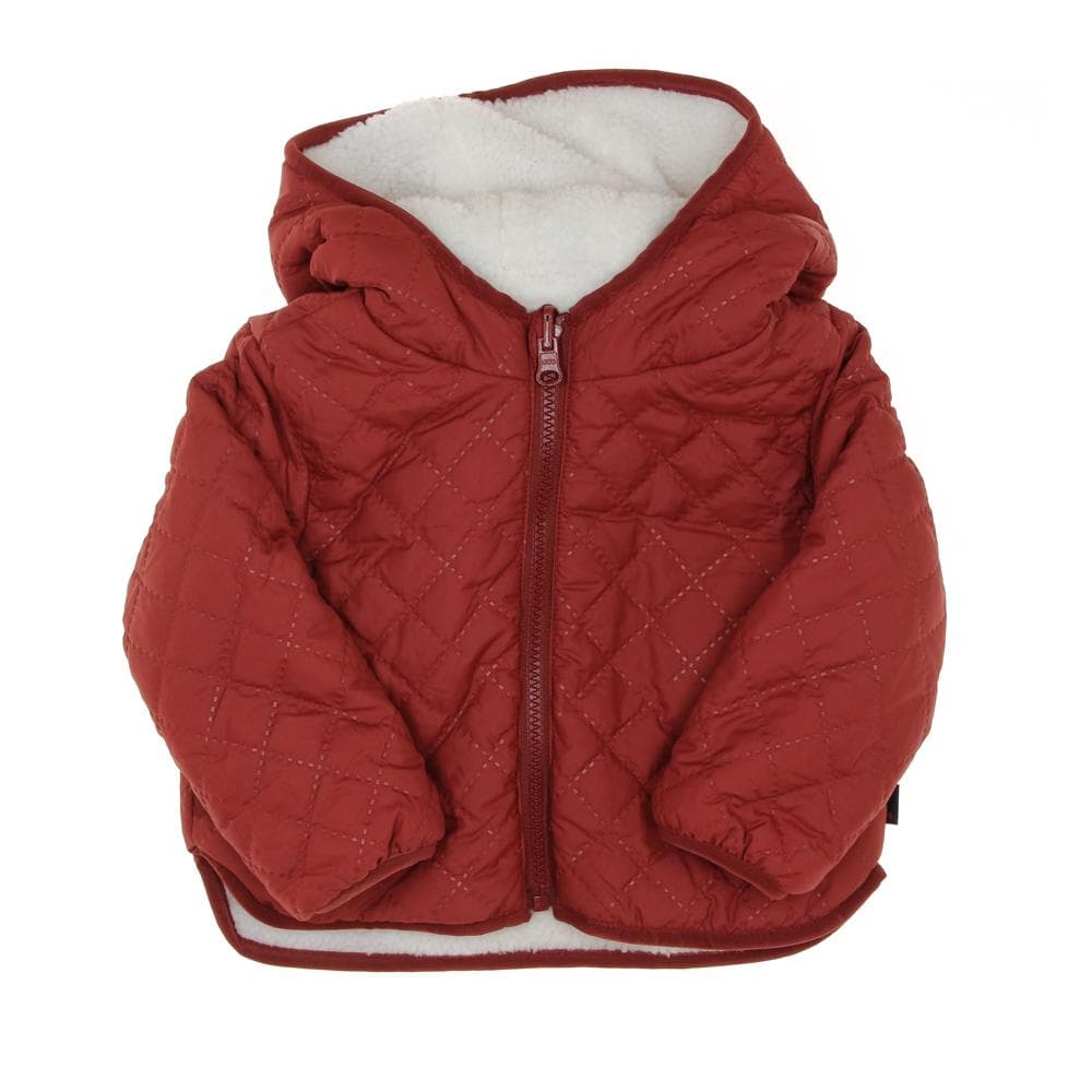 Manteau réversible Rouge/Sherpa Fille EOM Xoucil 1