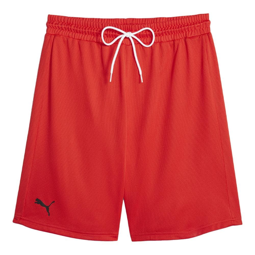 Short Rouge Homme Puma Hoops 1