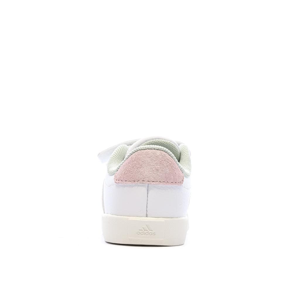 Baskets Blanches/Roses/Grises Fille Adidas Court 3.0 3