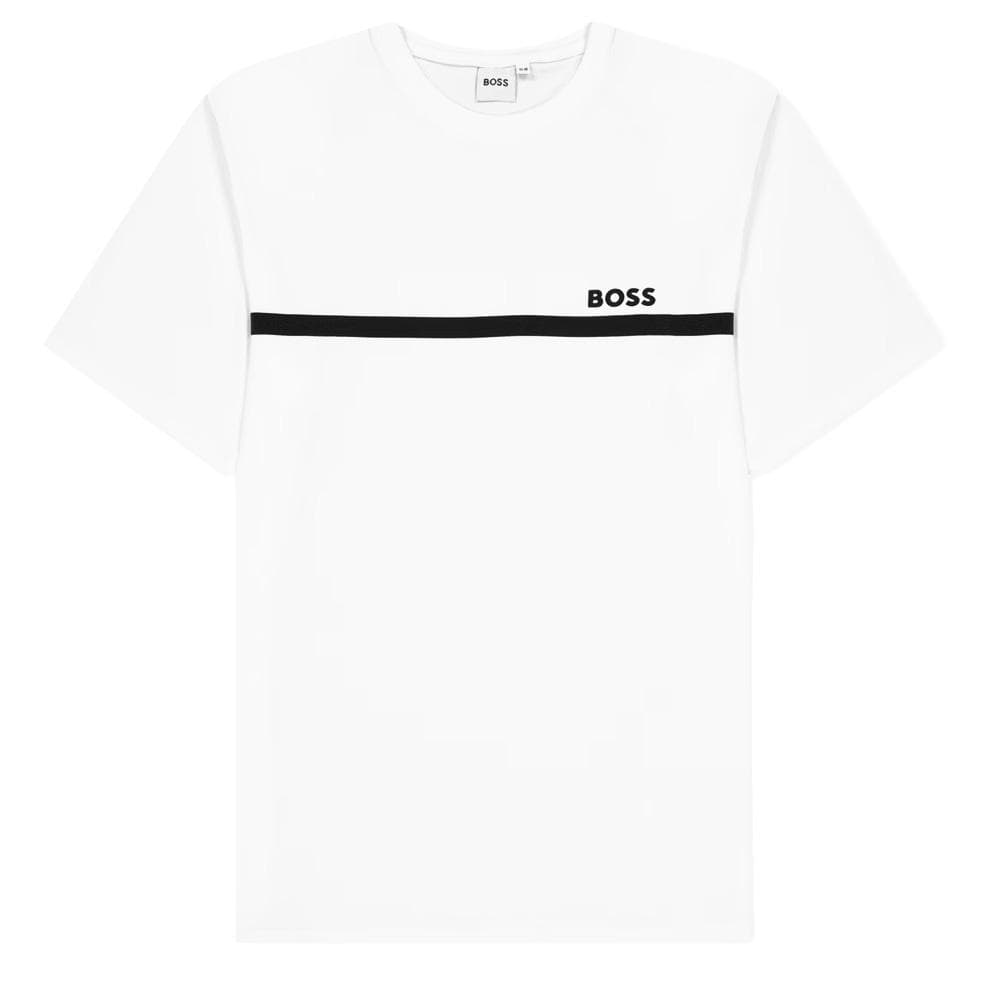 T-Shirt Blanc Garçon Hugo Boss J52727 1