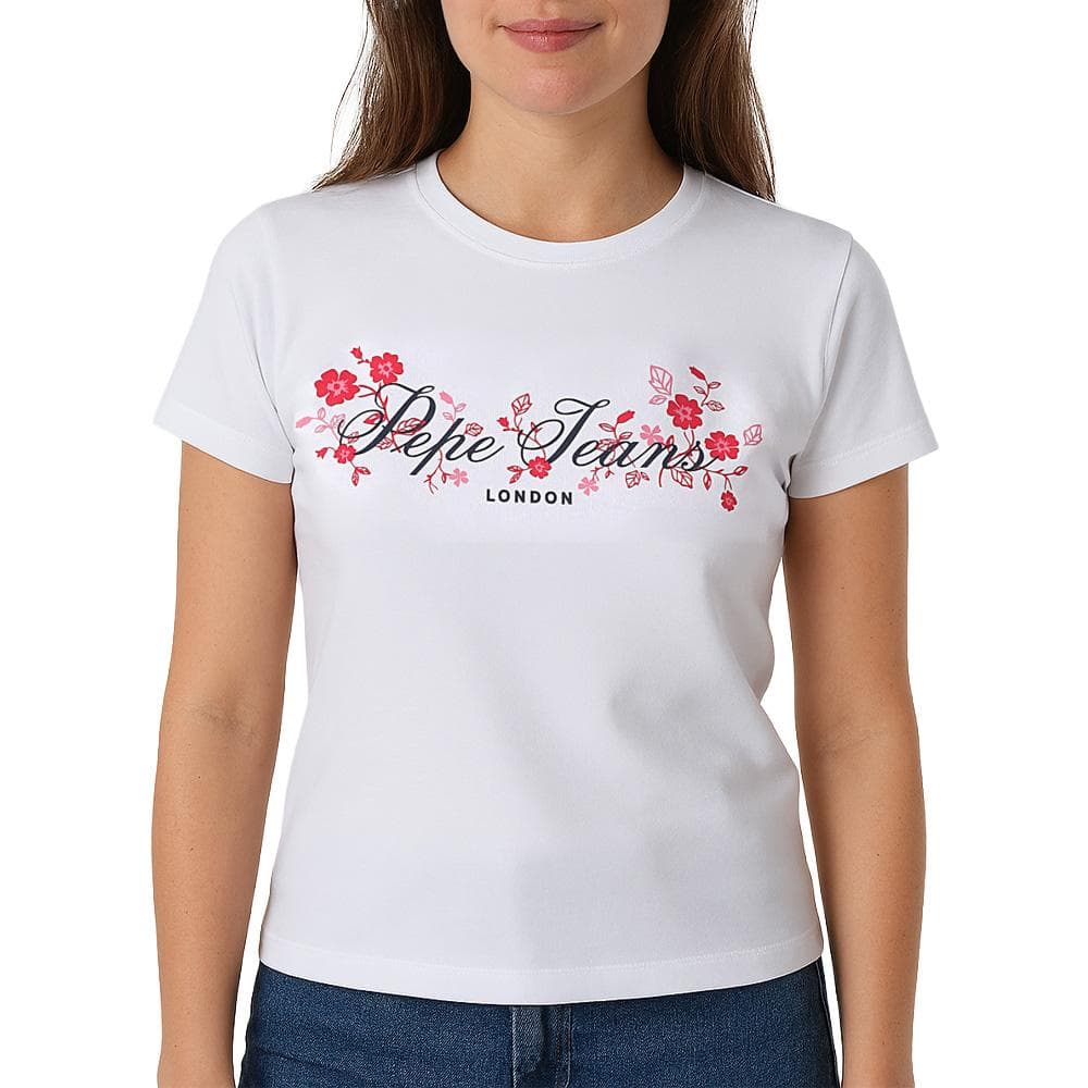 T-Shirt Blanc Femme Pepe jeans Pjl L Nd T 1
