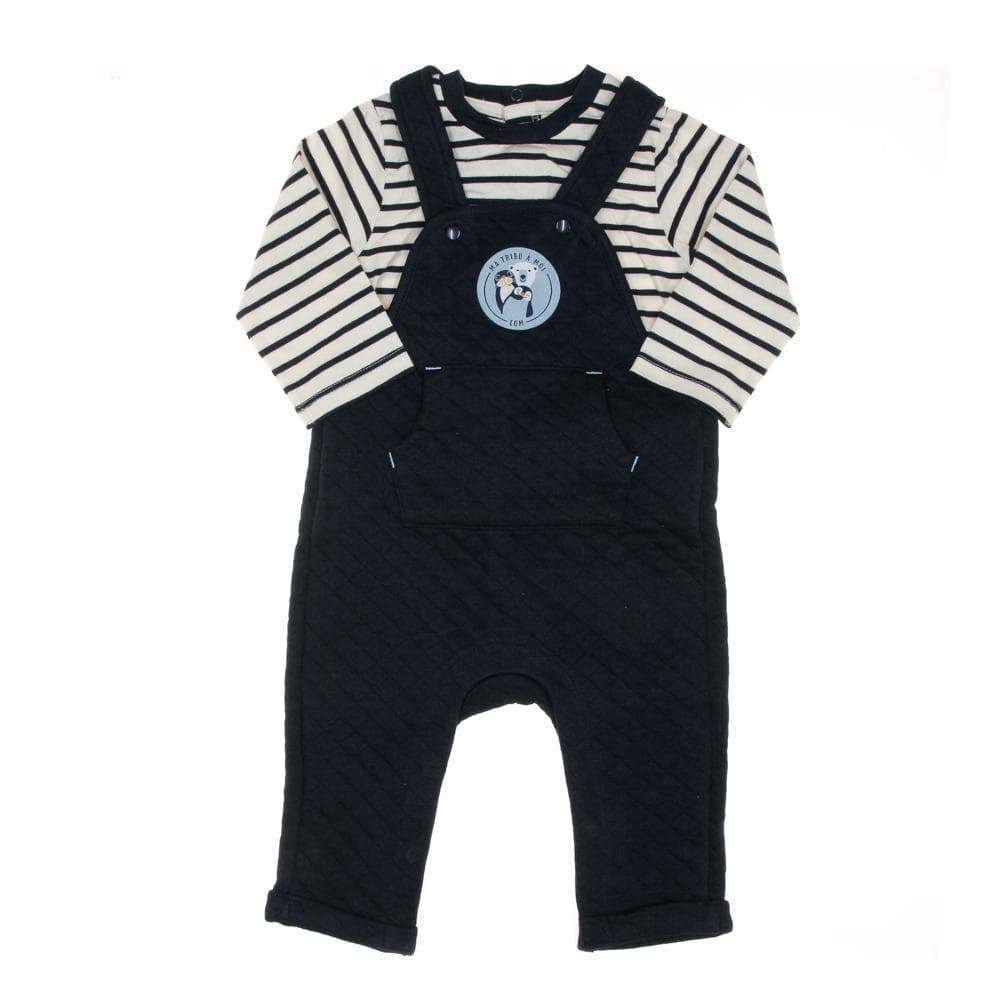 Salopette + T-Shirt Marine/Blanc EOM Egisot 1
