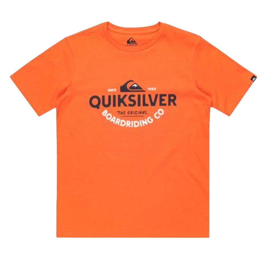T-shirt Orange Garçon Quiksilver Typed Out 1