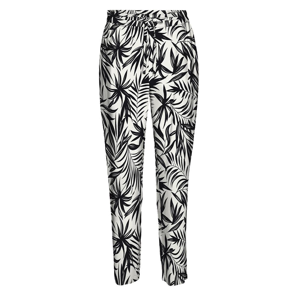 Pantalon fluide Noir/Blanc Femme Vero Moda Easy Joy 1
