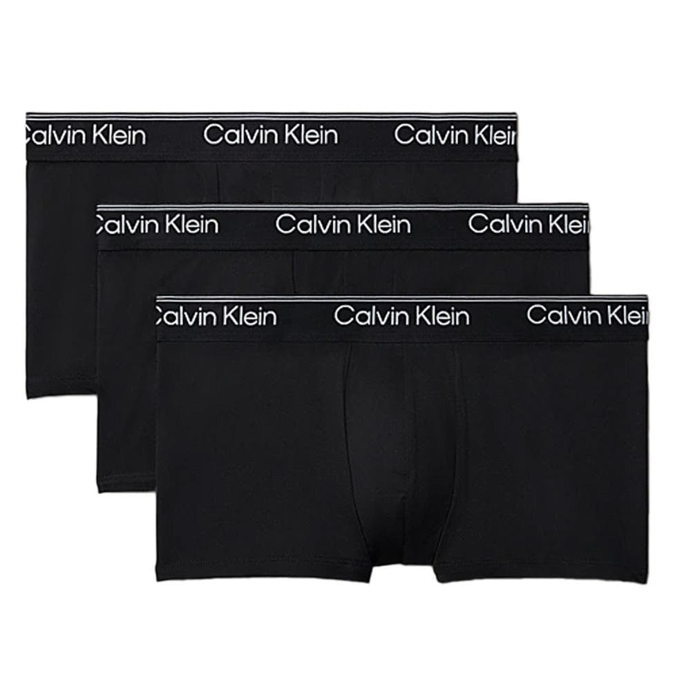 X3 Boxers Noir/Blanc Homme Calvin Klein Jeans Low Rise Trunk 1