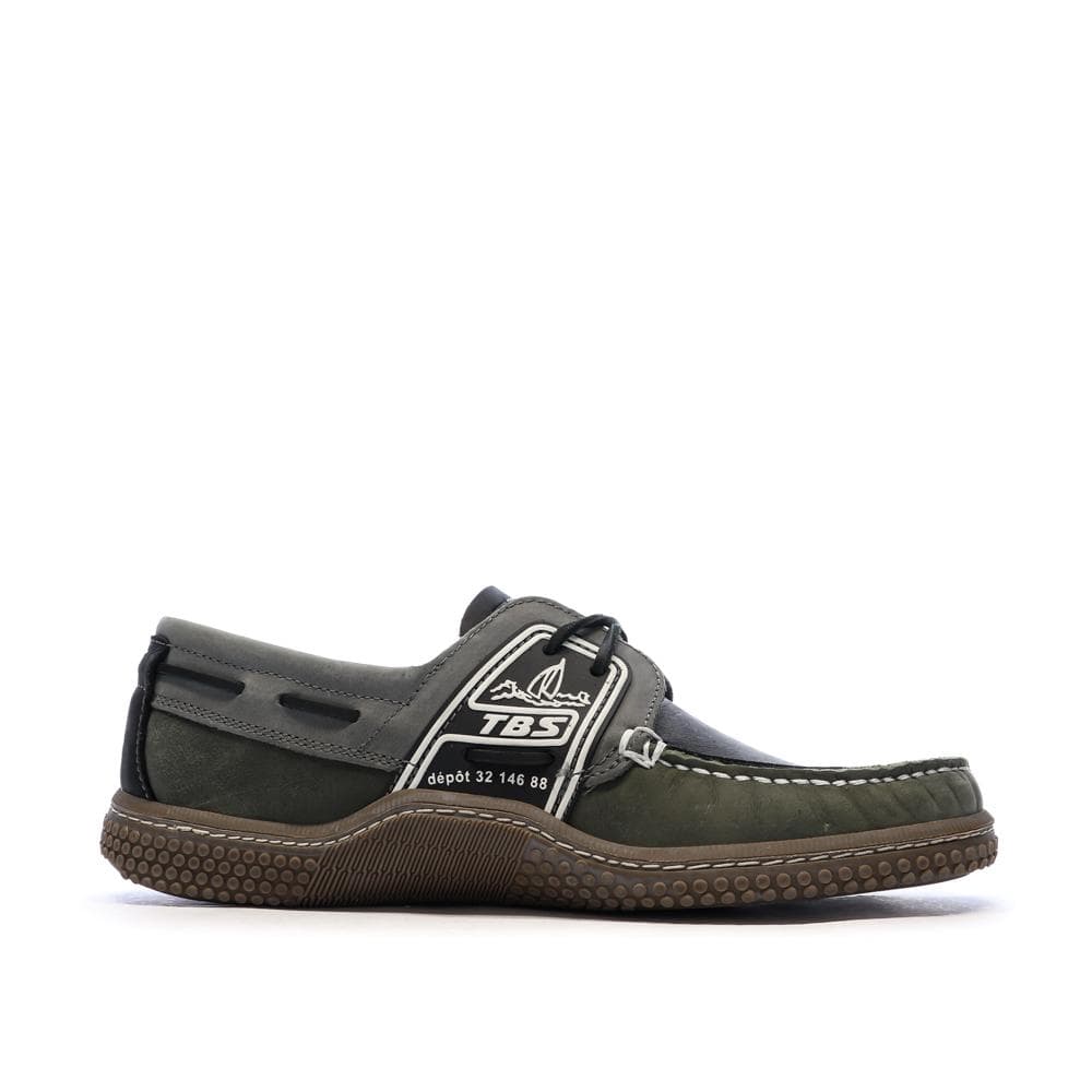 Chaussures Bateau Kaki/Noir Homme TBS GLOBEK 2