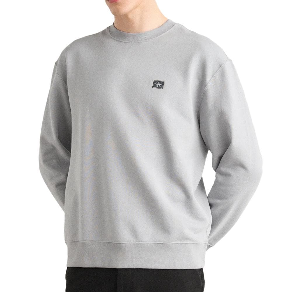 Sweat à Capuche Gris Homme Calvin Klein Jeans Badge 350 1