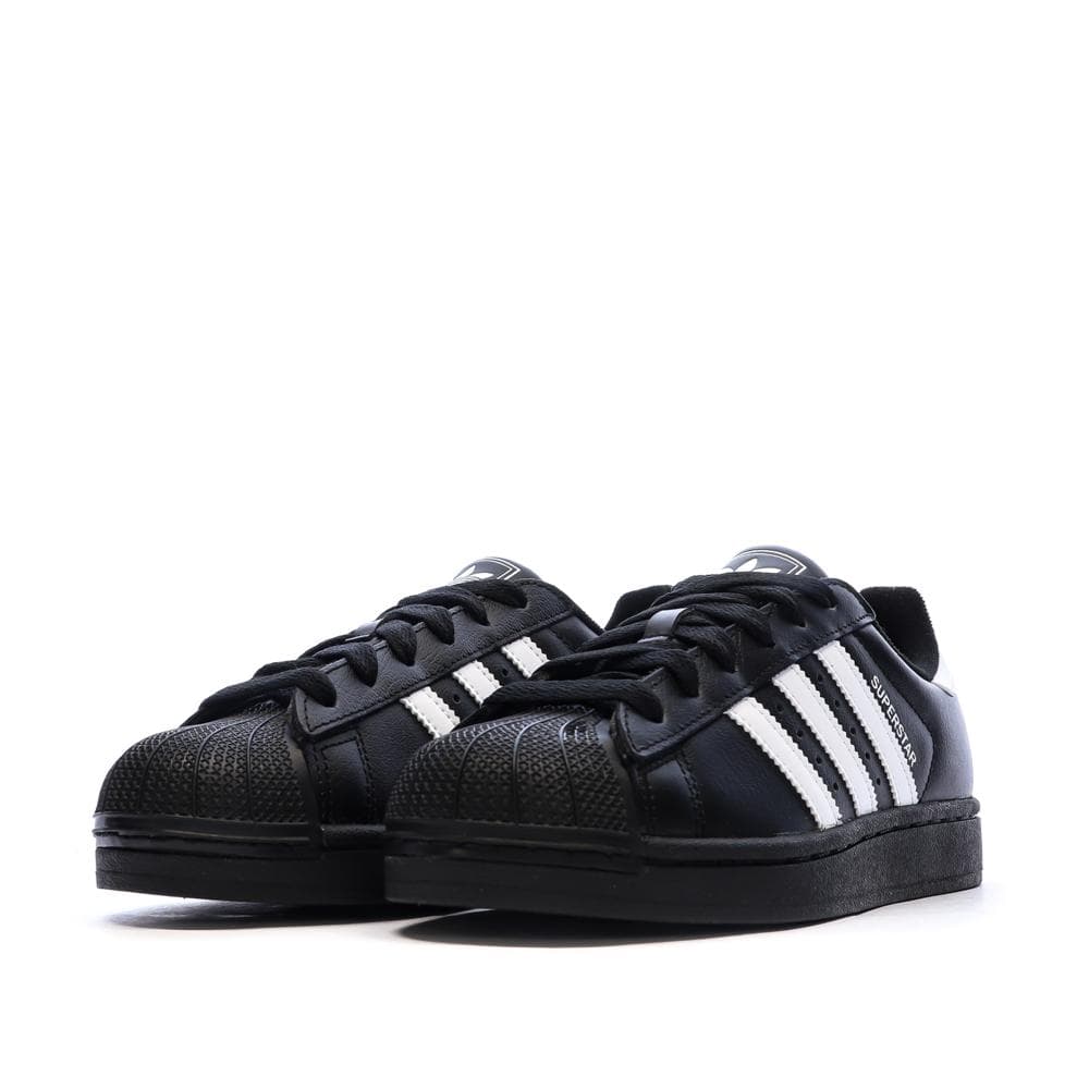 Baskets Noires Garçon/Fille Adidas Superstar 6
