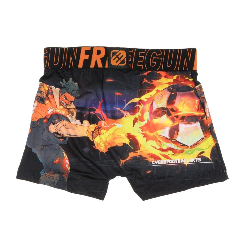 Boxer Noir/Orange à Imprimés Garçon Freegun NIN 2