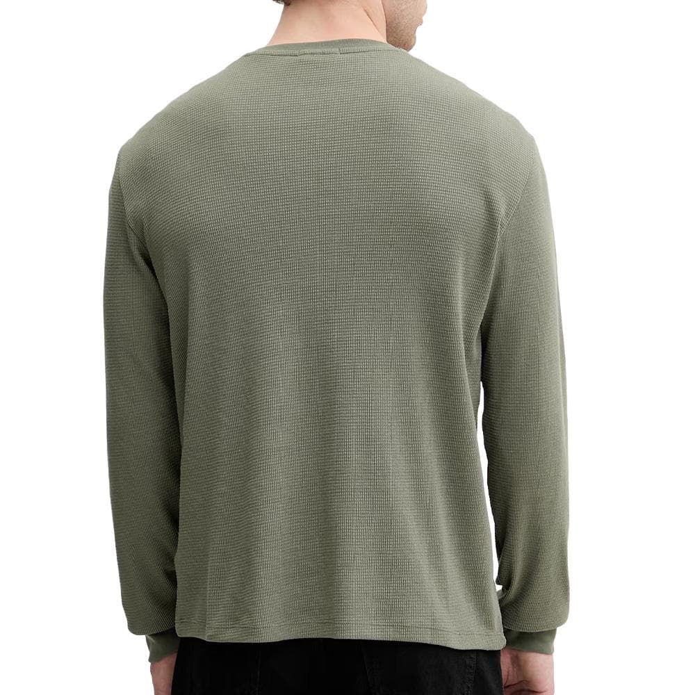 Sweat Vert Homme Calvin Klein Jeans Waffle Badges 2