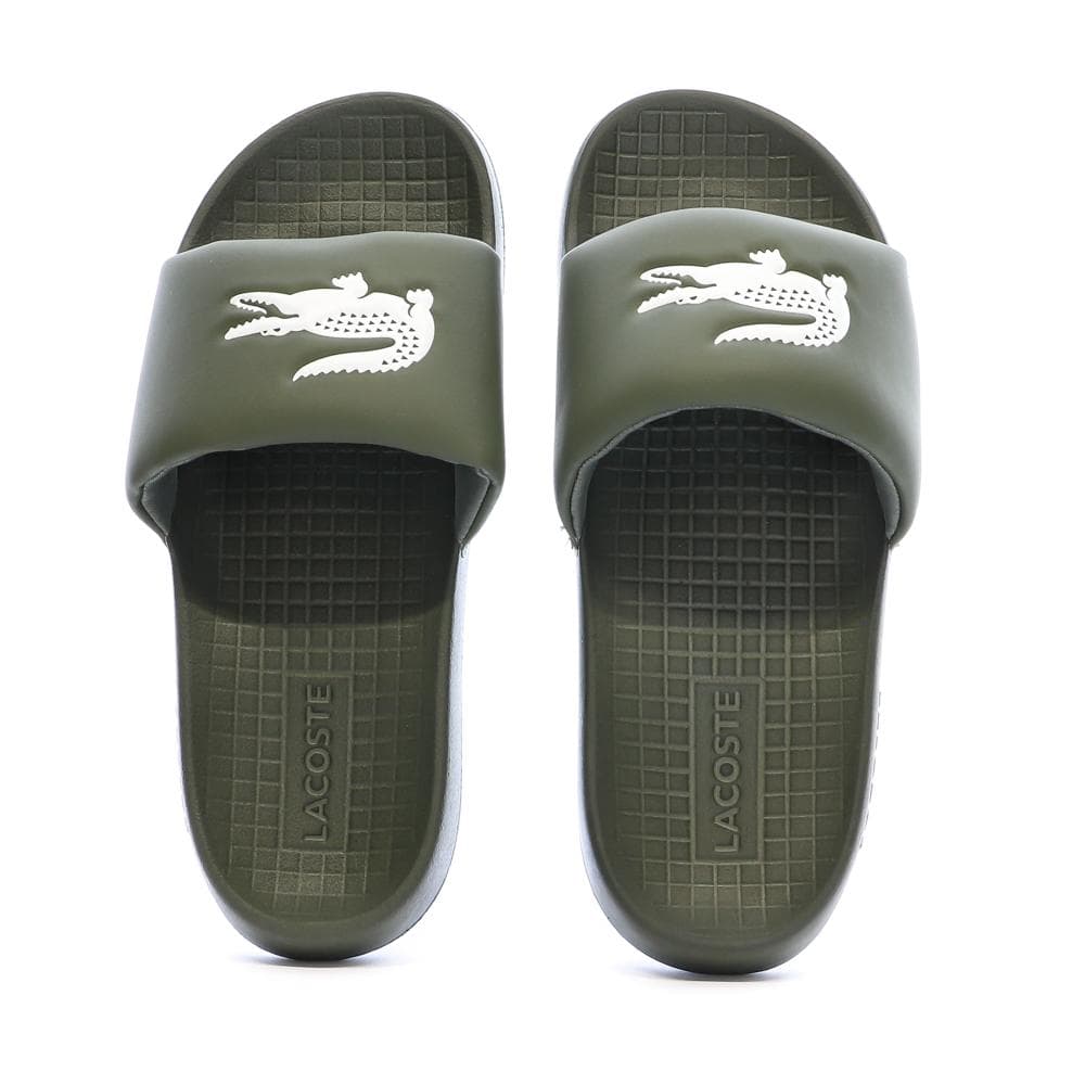 Claquettes Kaki Homme Lacoste Serve Slide 1.0 3