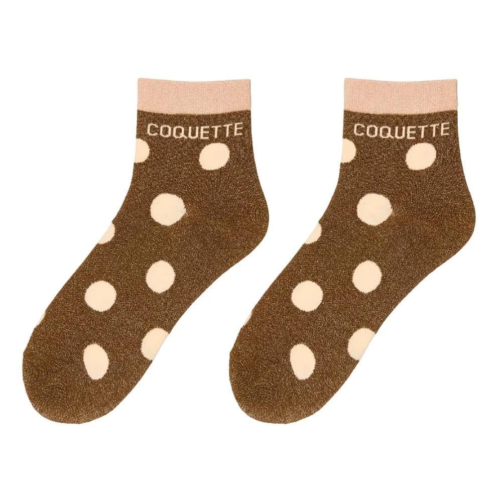 Chaussettes Marron Femme Stella Green Coquette 1