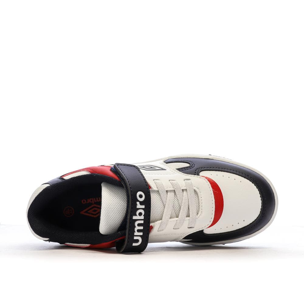 Baskets Blanches/Rouges/Marine Garçon Umbro Travys 4