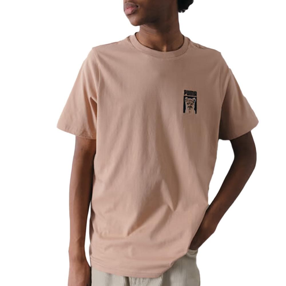 T-shirt Beige Homme Puma Courir Embro 1