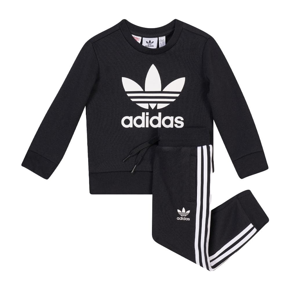 Ensemble Noir Bébé Adidas Crew Set ED7679 1