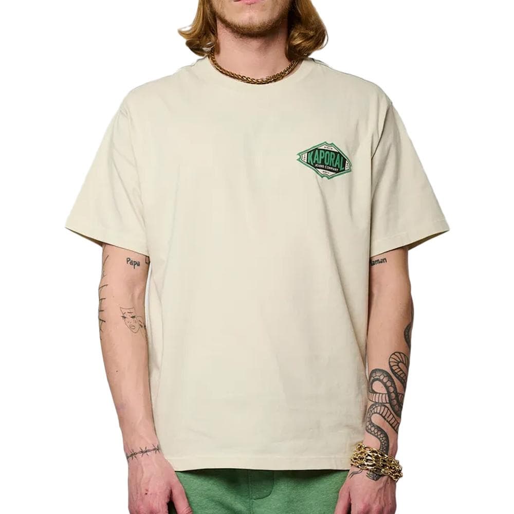 T-shirt Beige/Vert Homme Kaporal TITU 1