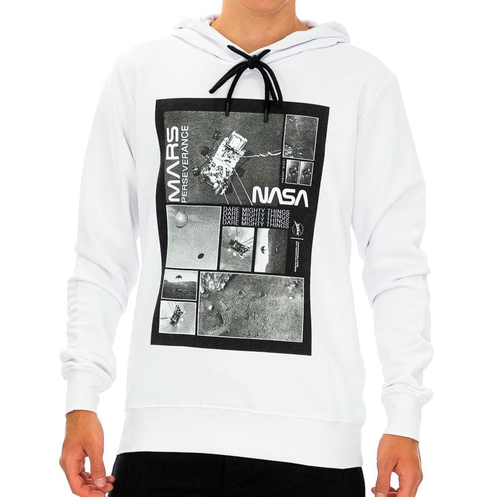 Sweat Capuche Blanc Homme Nasa 05H 1