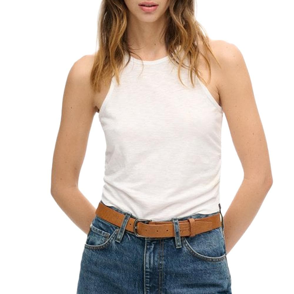 Débardeur Blanc Femme Superdry Superdry Ruched 1