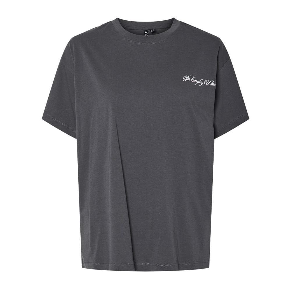 T-shirt Gris Femme Pieces Fonda 1